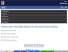 Tablet Screenshot of ammo.com